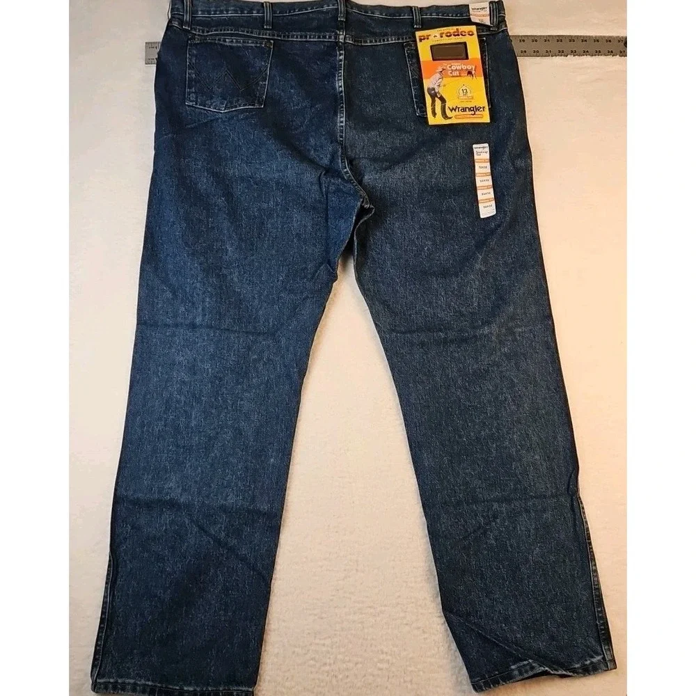 Big & Tall Rigid Wrangler Cowboy Cut‎ 13MWZ Original Fit Jeans Indigo Mens 44x34